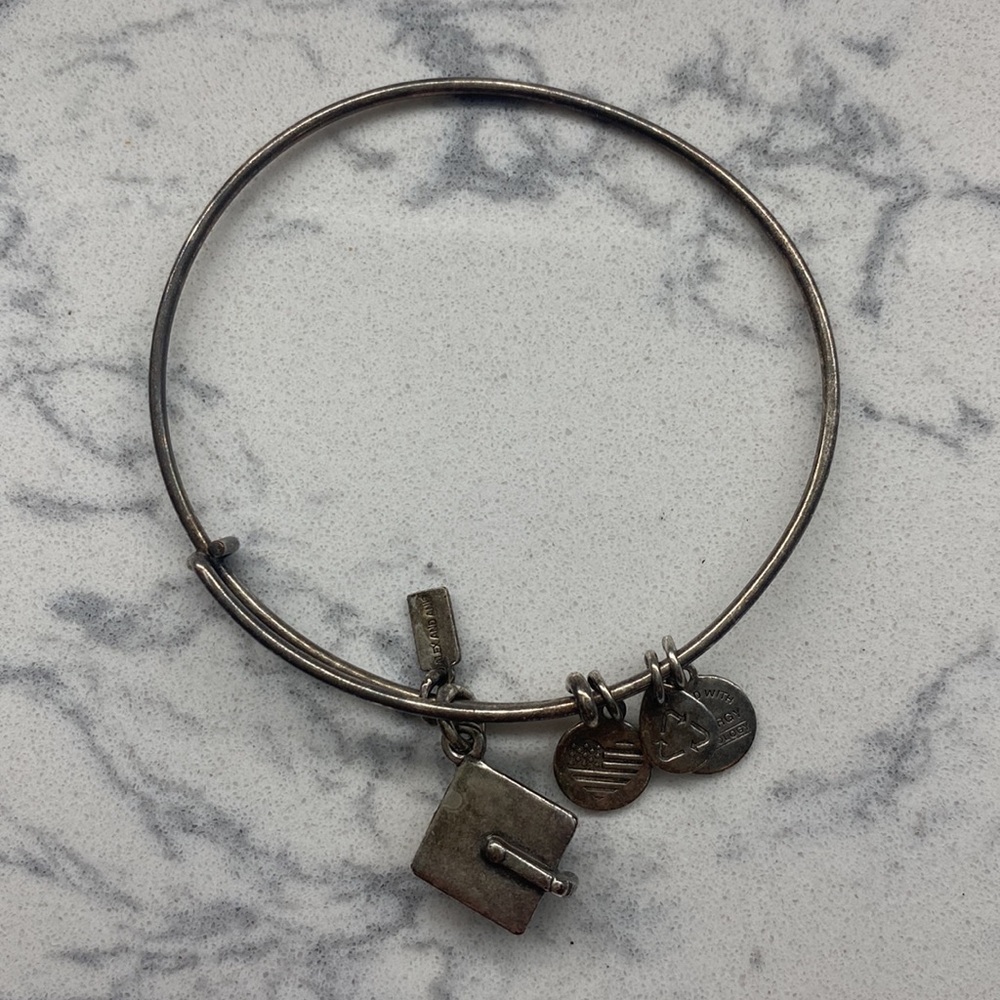 Silver Alex and Ani Graduation Bracelet - Picture 3 of 5